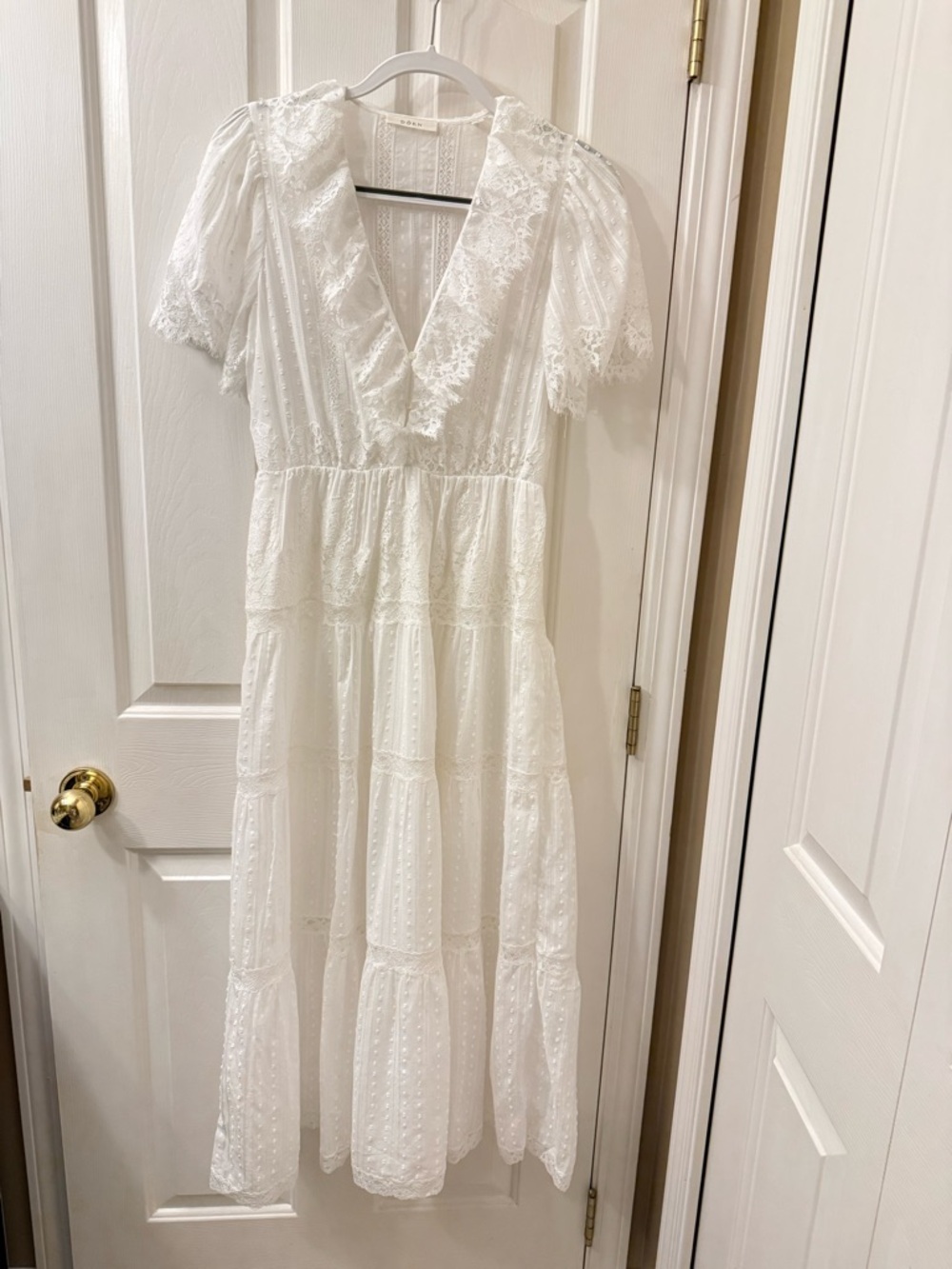 Dôen Gabriella Lace Cotton Midi-Dress - Picture 5 of 11